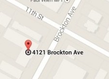 Map of 4121 Brockton Ave.